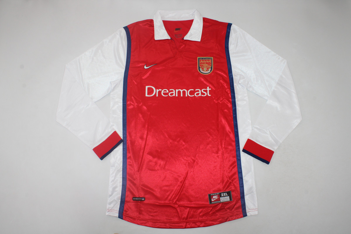 AAA Quality Arsenal 99/00 Home Long Soccer Jersey